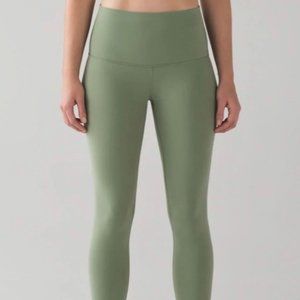 Lululemon full length green wunder under sz 2